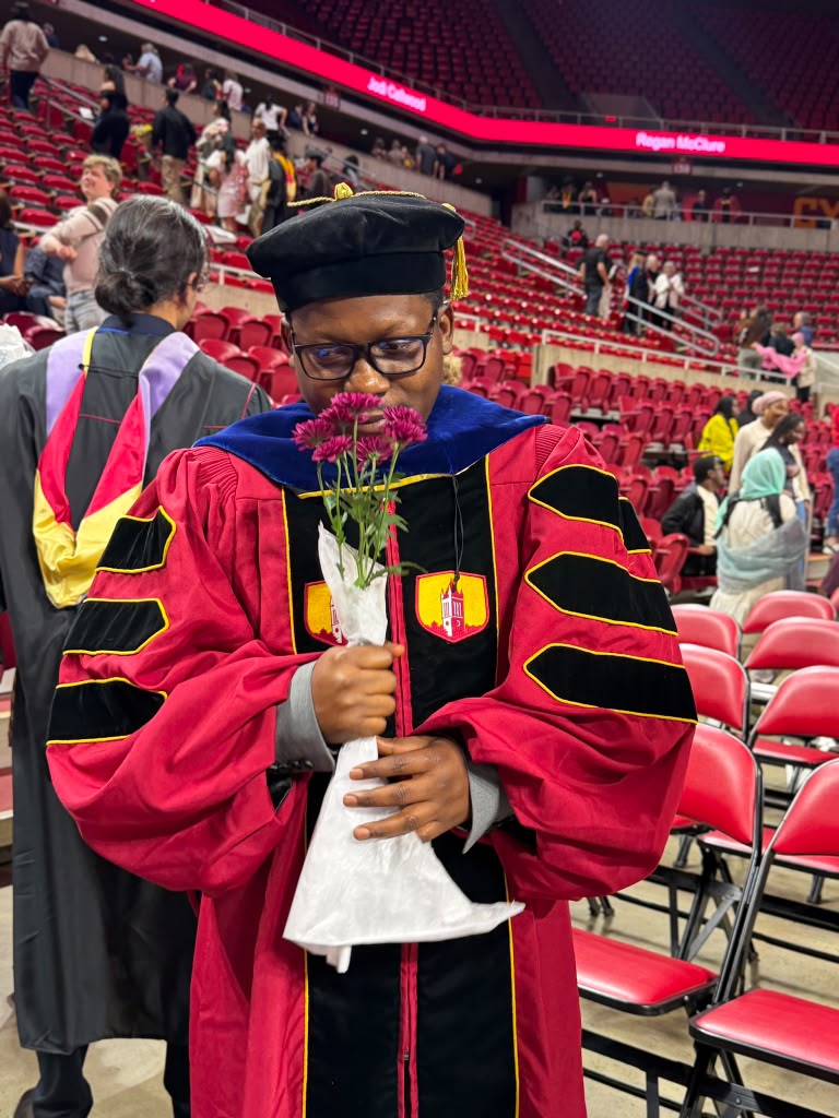 Dr. Jamiu Ahmad at his PhD graduation