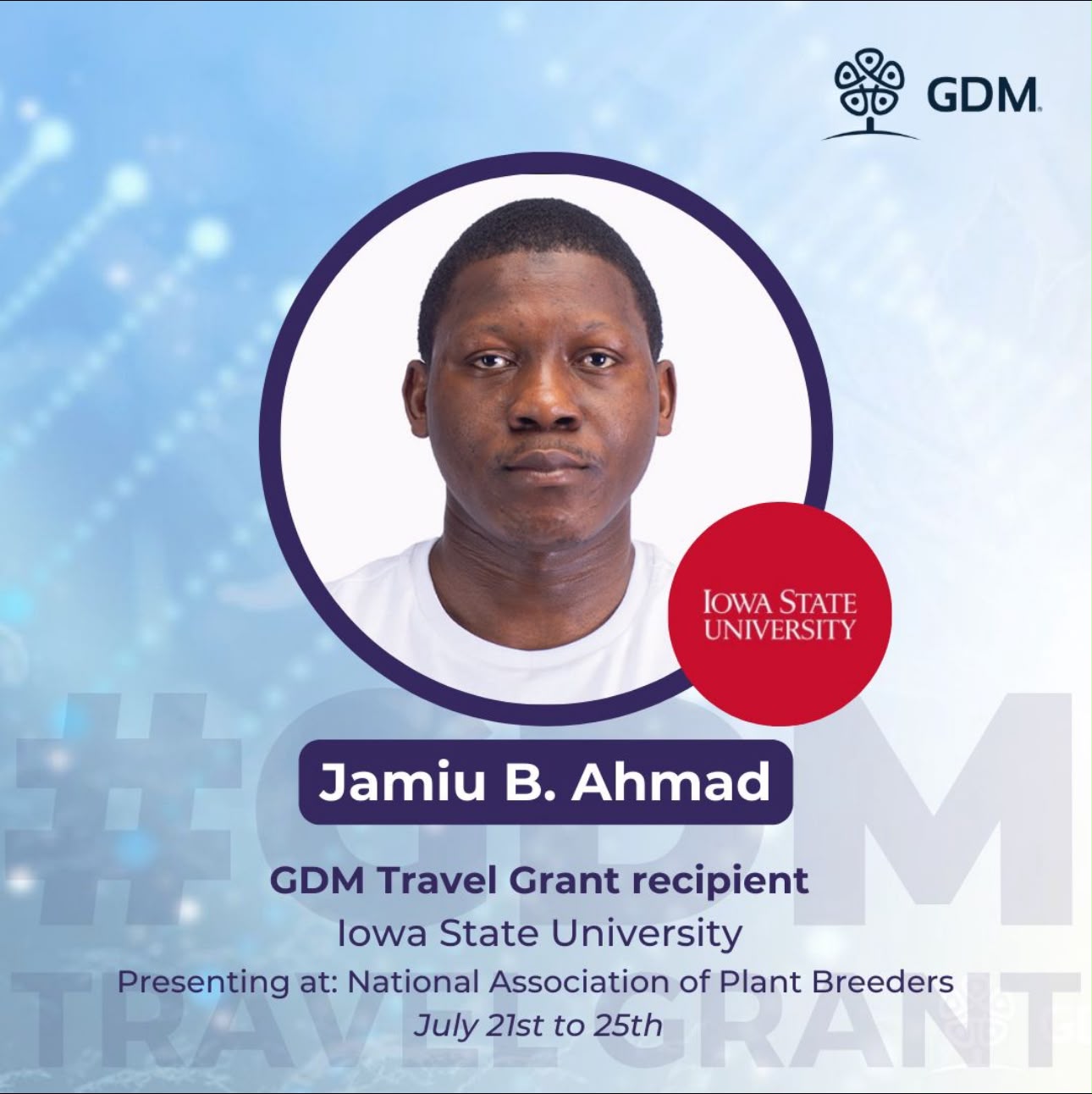 GDM Travel Grant Recipient — NAPB 2024